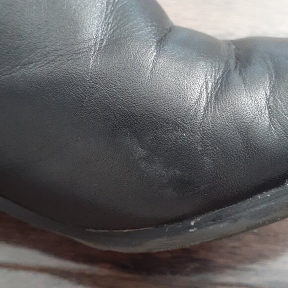 Pikolinos Women'S Leather Cowboy Western Ankle Bootie Black Size 37 Eu 6.5 Us - Picture 8 of 9